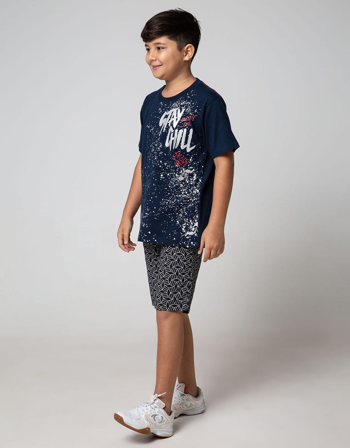 Aero Kids Short Sleeve T-Shirt Printfloc Regular Stay Chill Prchill