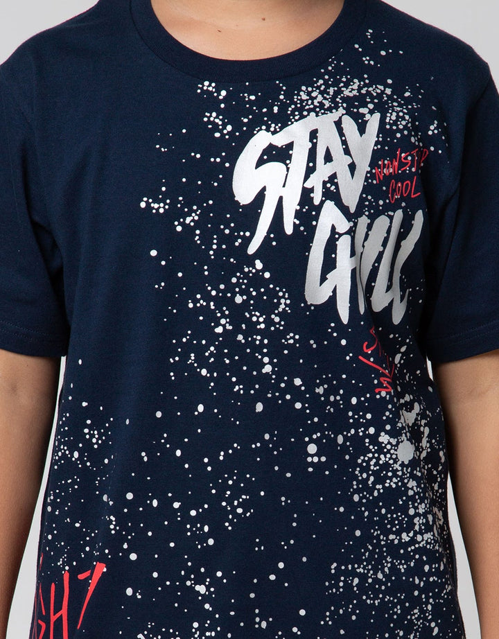 Aero Kids Short Sleeve T-Shirt Printfloc Regular Stay Chill Prchill