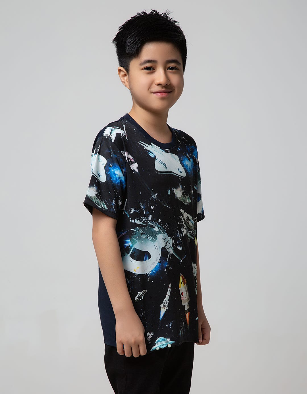 Aero Kids Short Sleeve T-Shirt Fullprintnofloc Sublime Spacewar Squad