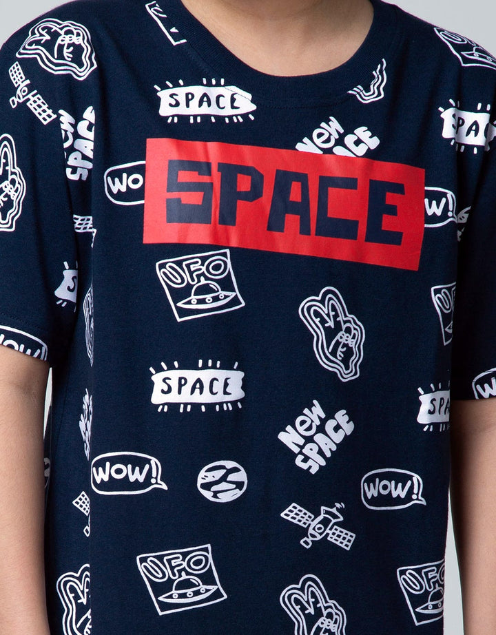 Aero Short Sleeve T-Shirt Fullprintnofloc Mini Space