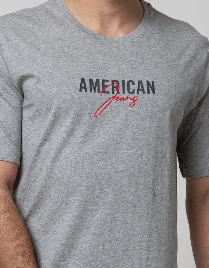 American Jeans T-Shirt Basic Tee Bordir