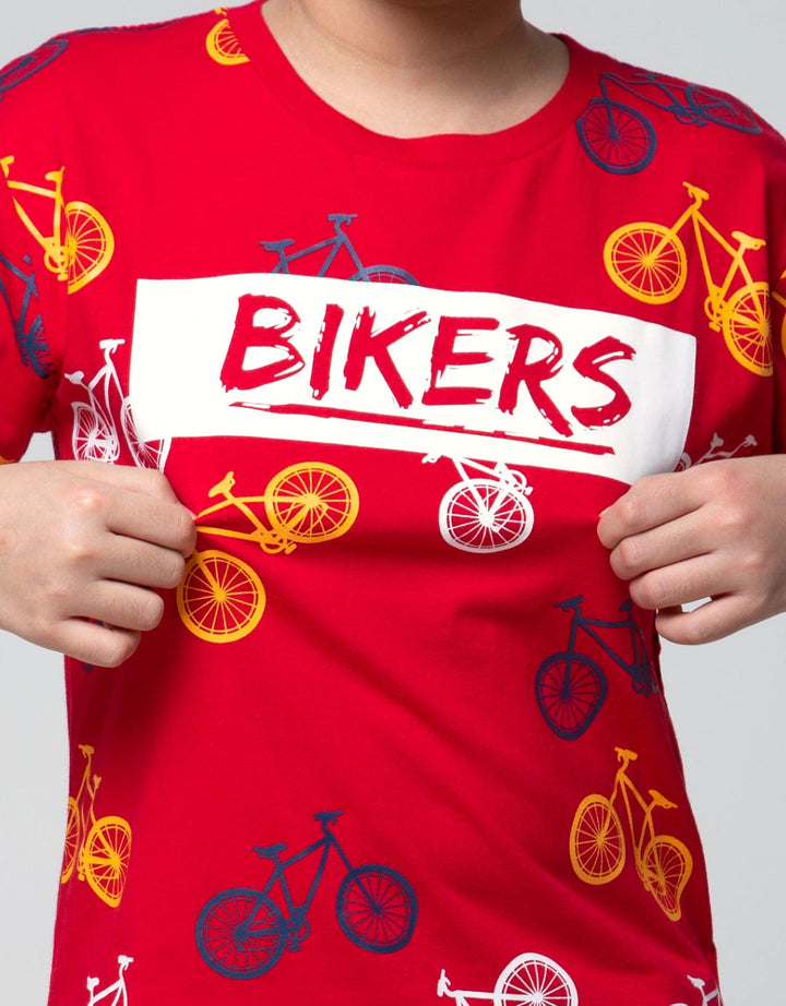 Aero Short Sleeve T-Shirt Fullprintnofloc Regu Bikers