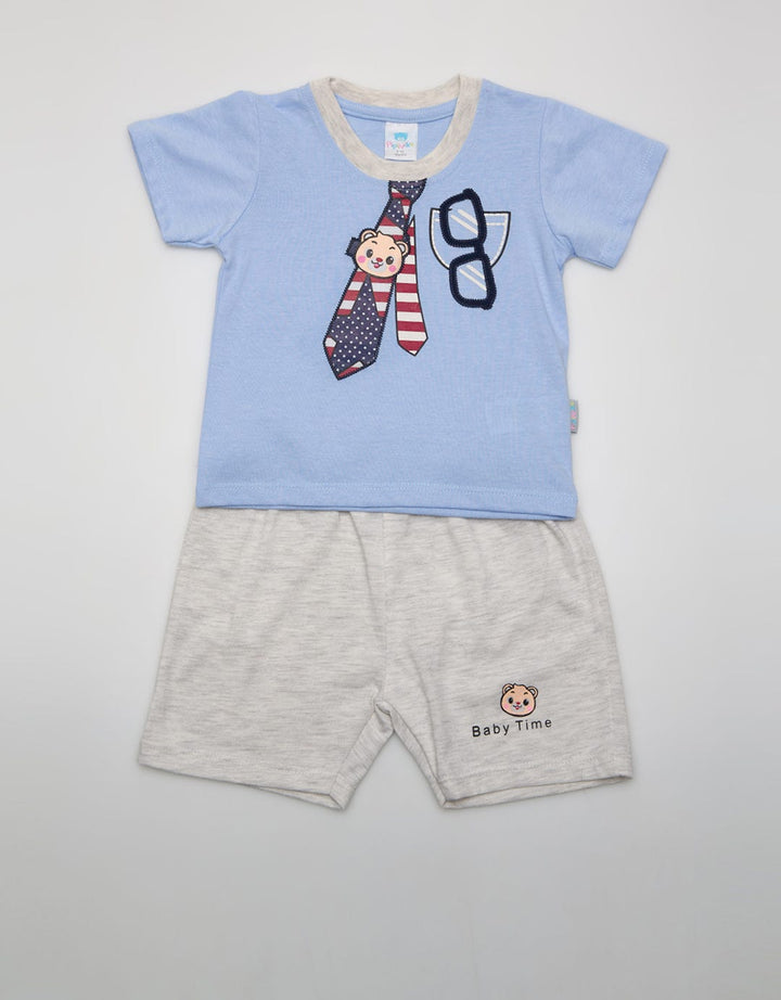 Pipiniko Top Bottom Set Bear As-Bear Glasses