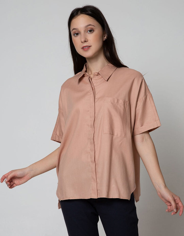 Nevada Women Short Sleeve Shirt Twill Basic