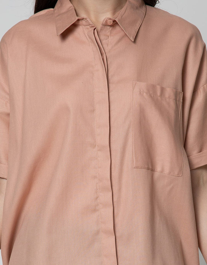Nevada Women Short Sleeve Shirt Twill Basic