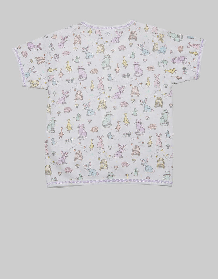 Pipiniko Short Sleeve T-Shirt Short Sleeve Rabbit And Friends Jo