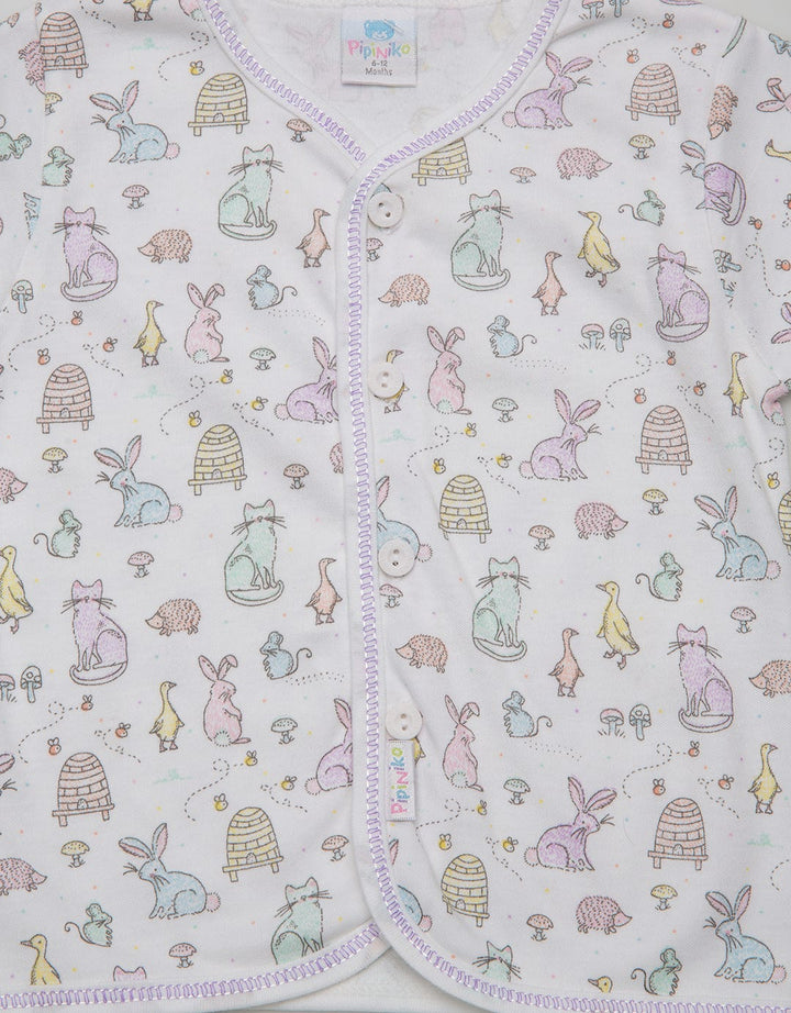 Pipiniko Short Sleeve T-Shirt Short Sleeve Rabbit And Friends Jo