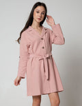 Nevada Mini Dress Wooden Buttons