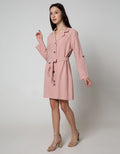 Nevada Mini Dress Wooden Buttons
