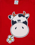 Pipiniko Short Sleeve T-Shirt Cow Flower