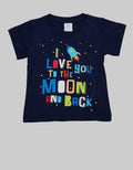 Pipiniko Short Sleeve T-Shirt I Love Go To The Moon