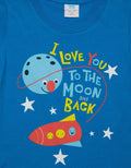 Pipiniko Short Sleeve T-Shirt I Love Moon