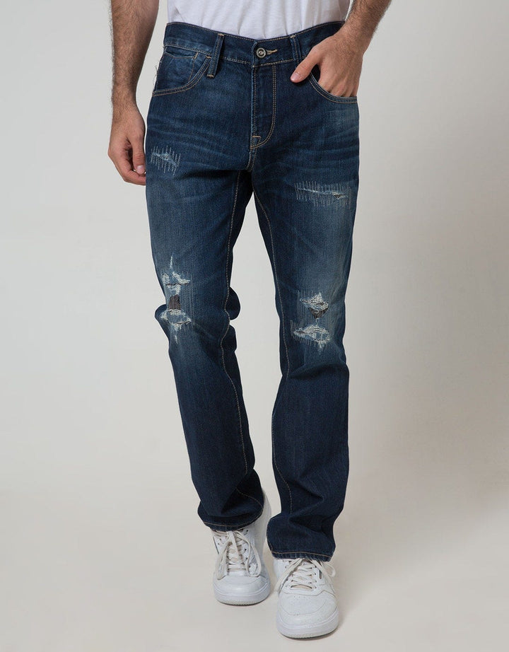 Watchout Jean's Long Pants Denim Destroyed