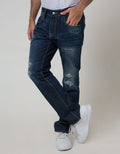 Watchout Jean's Long Pants Denim Destroyed
