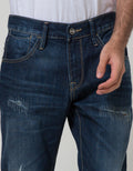 Watchout Jean's Long Pants Denim Destroyed