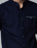 LS SHIRT LINEN LOOK