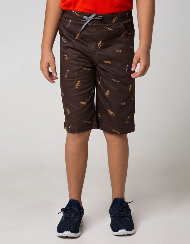 Nevada Kids Bottom Short Woven Crop Cheetah
