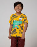 Little M Short Sleeve T-Shirt Fullprint Safari Dino Hola