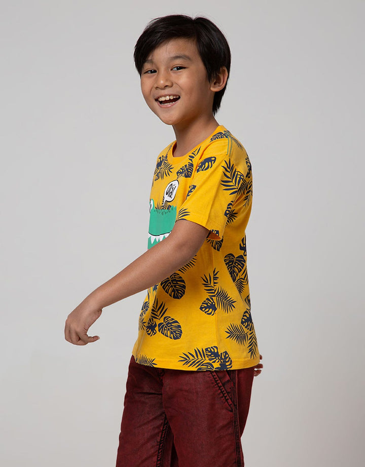 Little M Short Sleeve T-Shirt Fullprint Safari Dino Hola