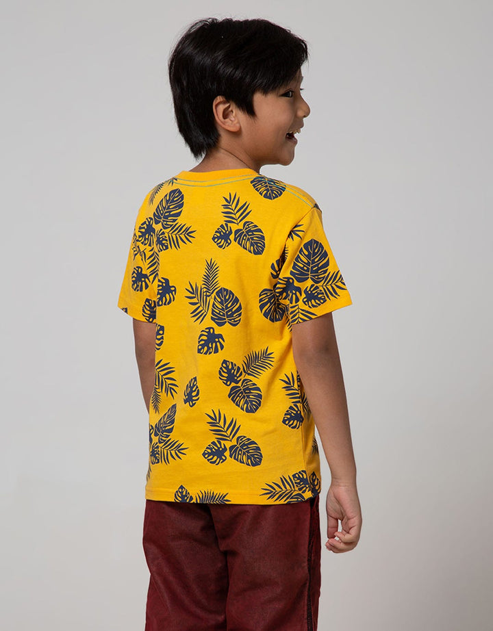 Little M Short Sleeve T-Shirt Fullprint Safari Dino Hola