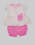 Pipiniko Top - Bottom Set Bunny Polkadot