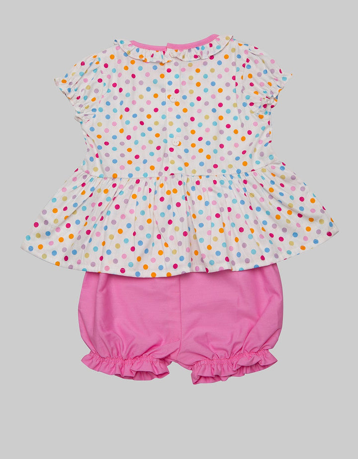 Pipiniko Top - Bottom Set Bunny Polkadot