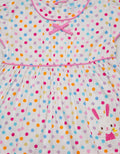 Pipiniko Short Sleeve Midi Dre Polka Dot Ribbon