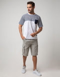 Nevada Short Sleeve T-Shirt Print Stripe Half With Pocket