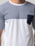 Nevada Short Sleeve T-Shirt Print Stripe Half With Pocket