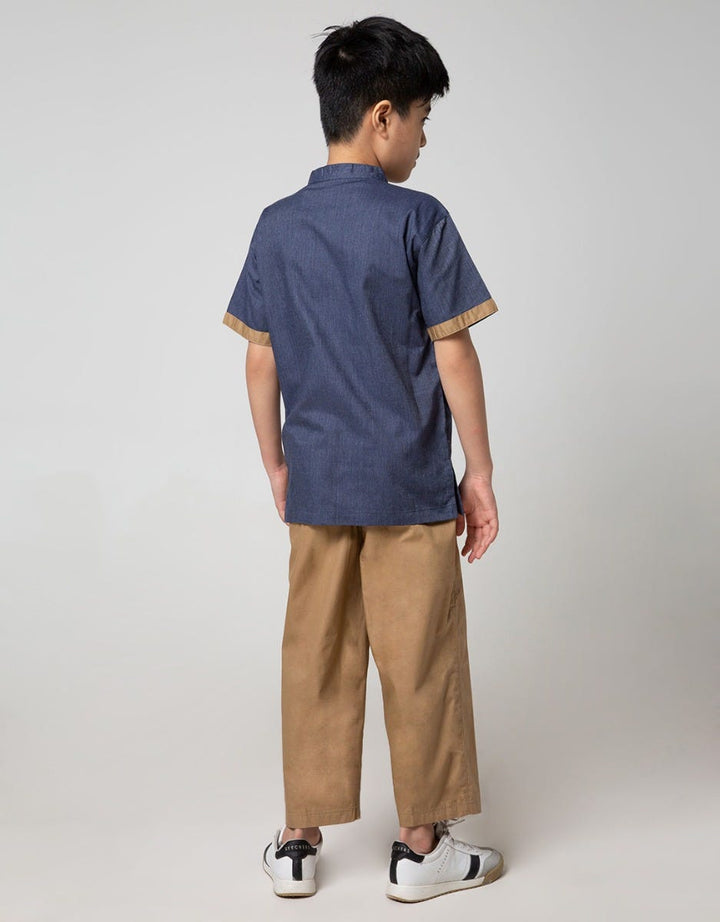 Aero Kids Short Sleeve Koko Set Bamus Embroidery Side Chest