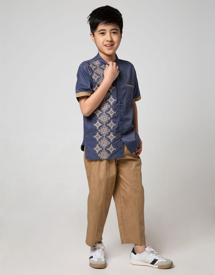 Aero Kids Short Sleeve Koko Set Bamus Embroidery Side Chest