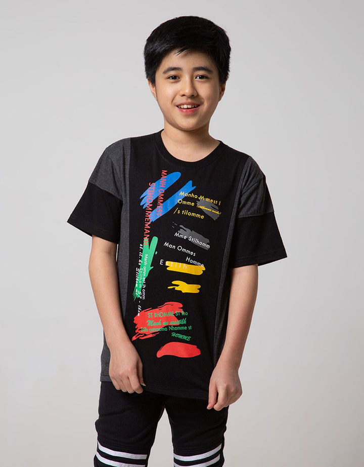 Aero Short Sleeve T-Shirt Print Regu Paint In