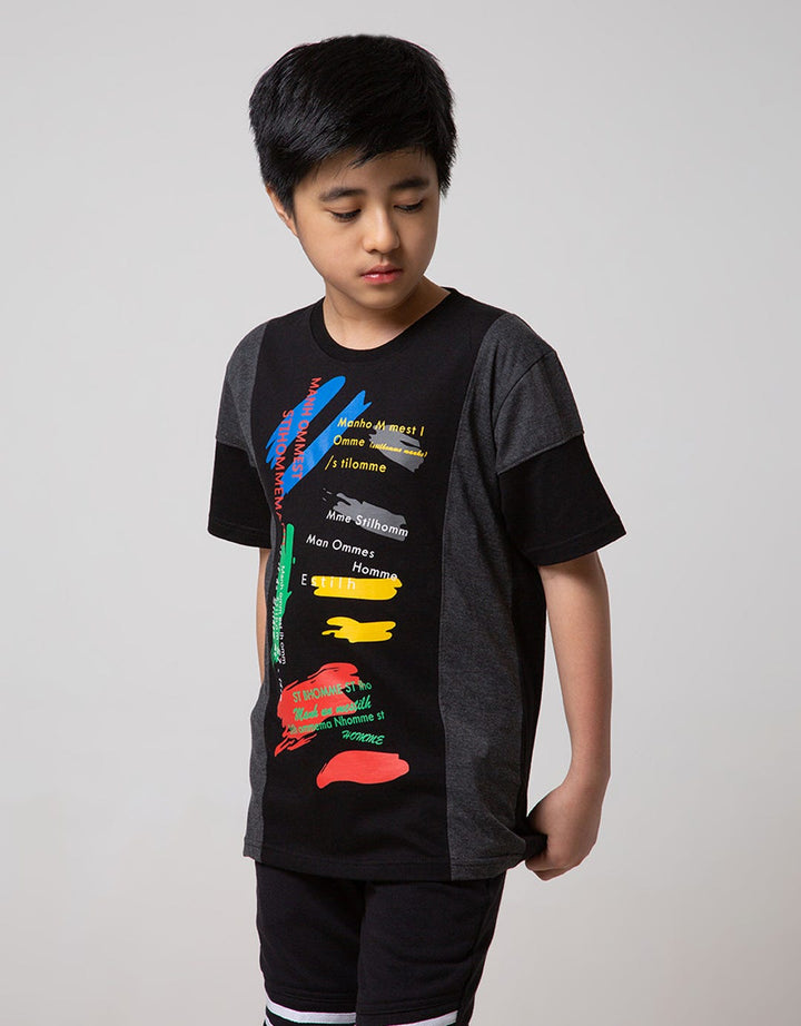 Aero Short Sleeve T-Shirt Print Regu Paint In