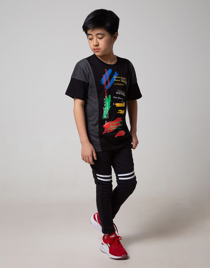 Aero Short Sleeve T-Shirt Print Regu Paint In