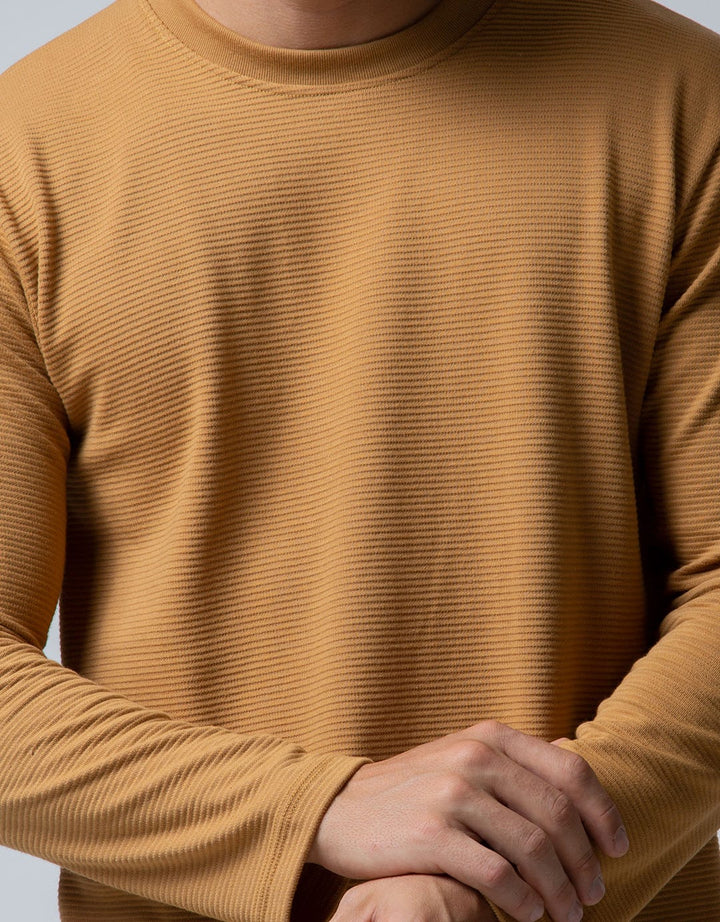 Details Long Sleeve T-Shirt Turtle Neck Texture