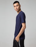 Details Short Sleeve T-Shirt Roundneck Texture