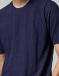 Details Short Sleeve T-Shirt Roundneck Texture