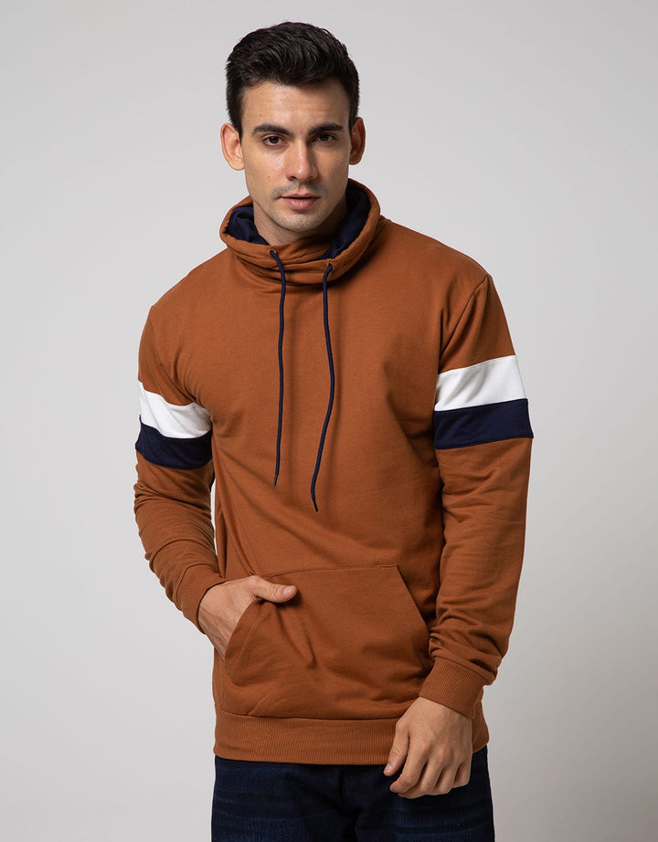 Details Long Sleeve SweaT-shirt Jumper Turtle Neck Stripe