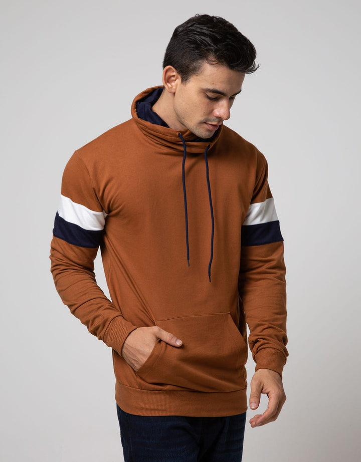 Details Long Sleeve SweaT-shirt Jumper Turtle Neck Stripe