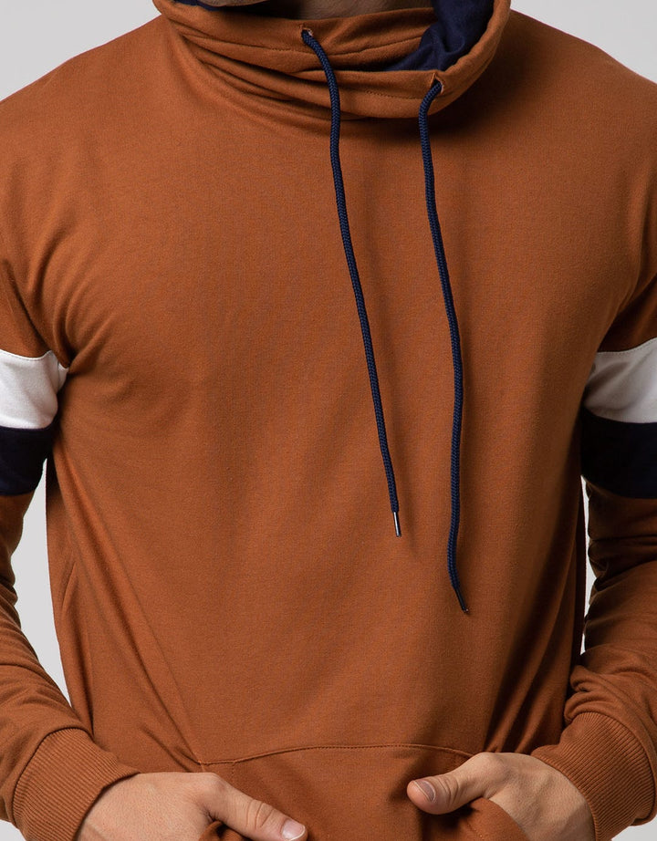 Details Long Sleeve SweaT-shirt Jumper Turtle Neck Stripe