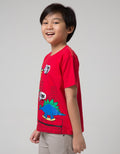 Little M Short Sleeve T-Shirt Dino Flip Application