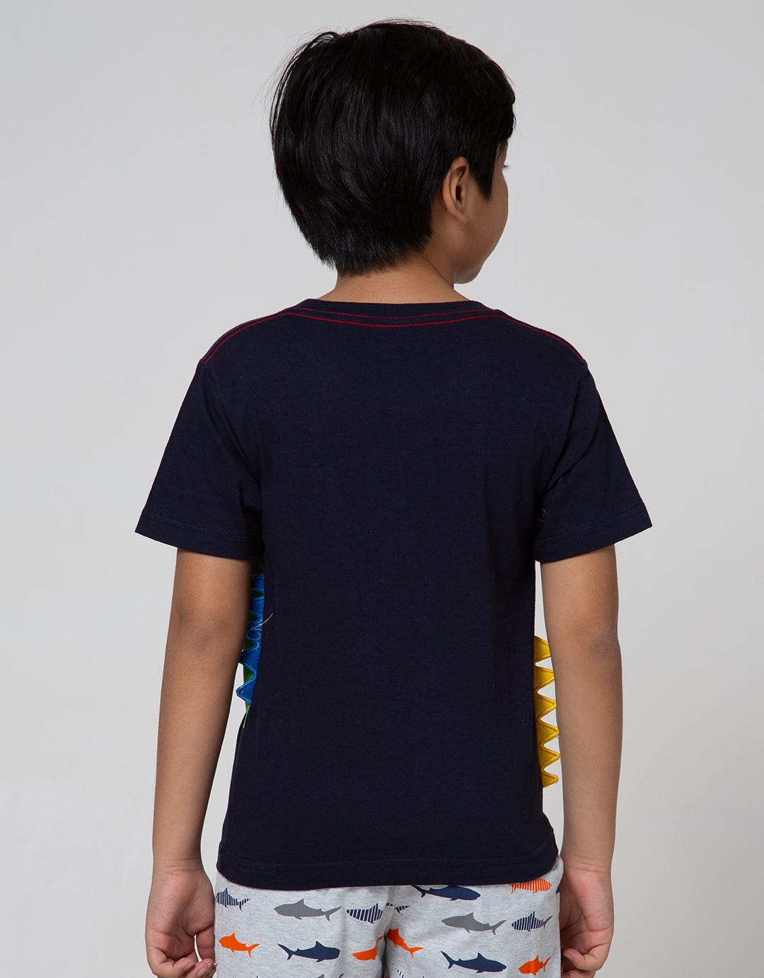 Little M Short Sleeve T-Shirt Dino Cucuk Snack Time