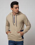 Details Long Sleeve SweaT-shirt Hoodie Kangaroo Pocket Contract