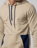 Details Long Sleeve SweaT-shirt Hoodie Kangaroo Pocket Contract