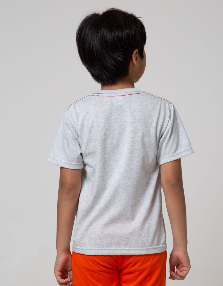 Little M Short Sleeve T-Shirt Dino Skate Aplikasi Flip Lidah