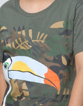 Little M Short Sleeve T-Shirt Burung Camo