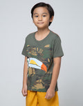 Little M Short Sleeve T-Shirt Burung Camo