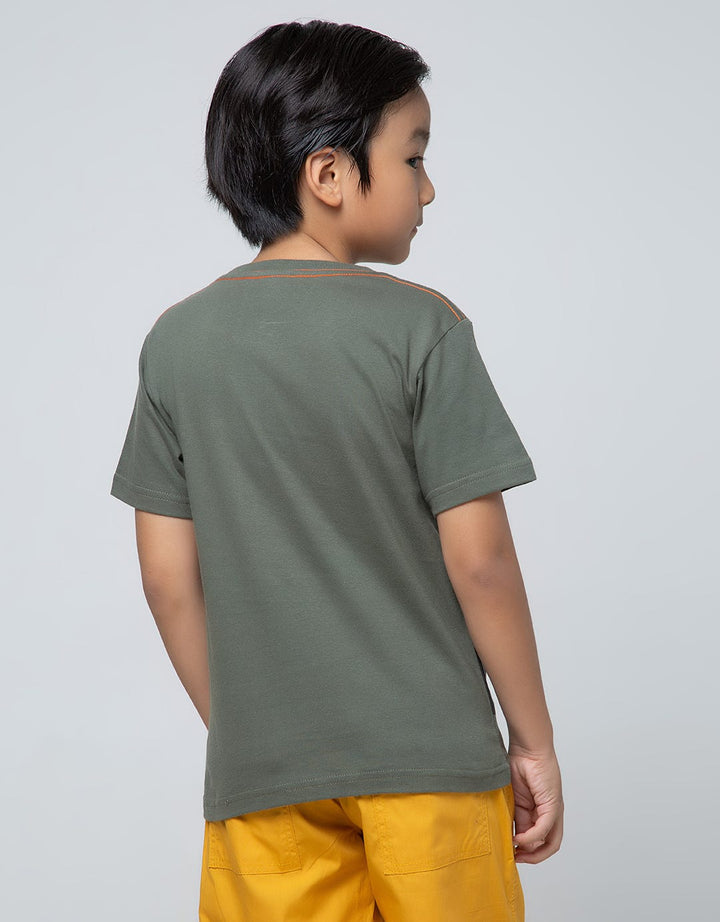 Little M Short Sleeve T-Shirt Burung Camo