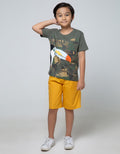 Little M Short Sleeve T-Shirt Burung Camo