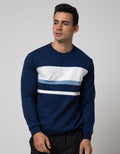 Details Long Sleeve SweaT-shirt Jumper Rneck Print Stripe